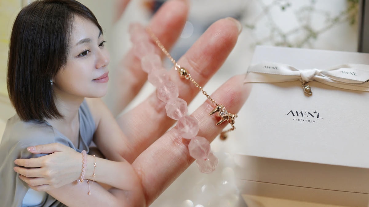 【海倫愛美】來自北歐的宇宙浪漫—AWNL 瑞典隕石 × 粉晶