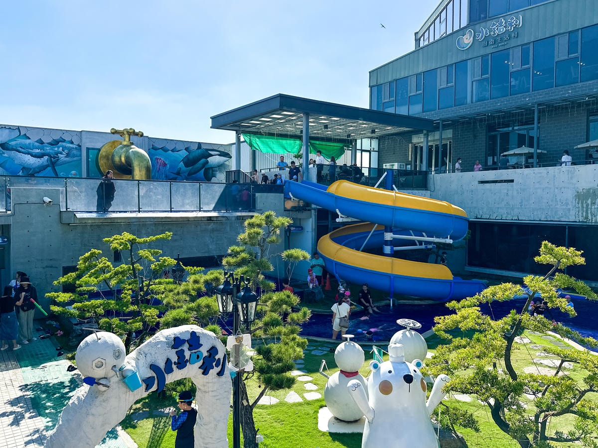 【彰化親子景點】全世界最大水龍頭 ，滑水道、沙坑、互動親子『