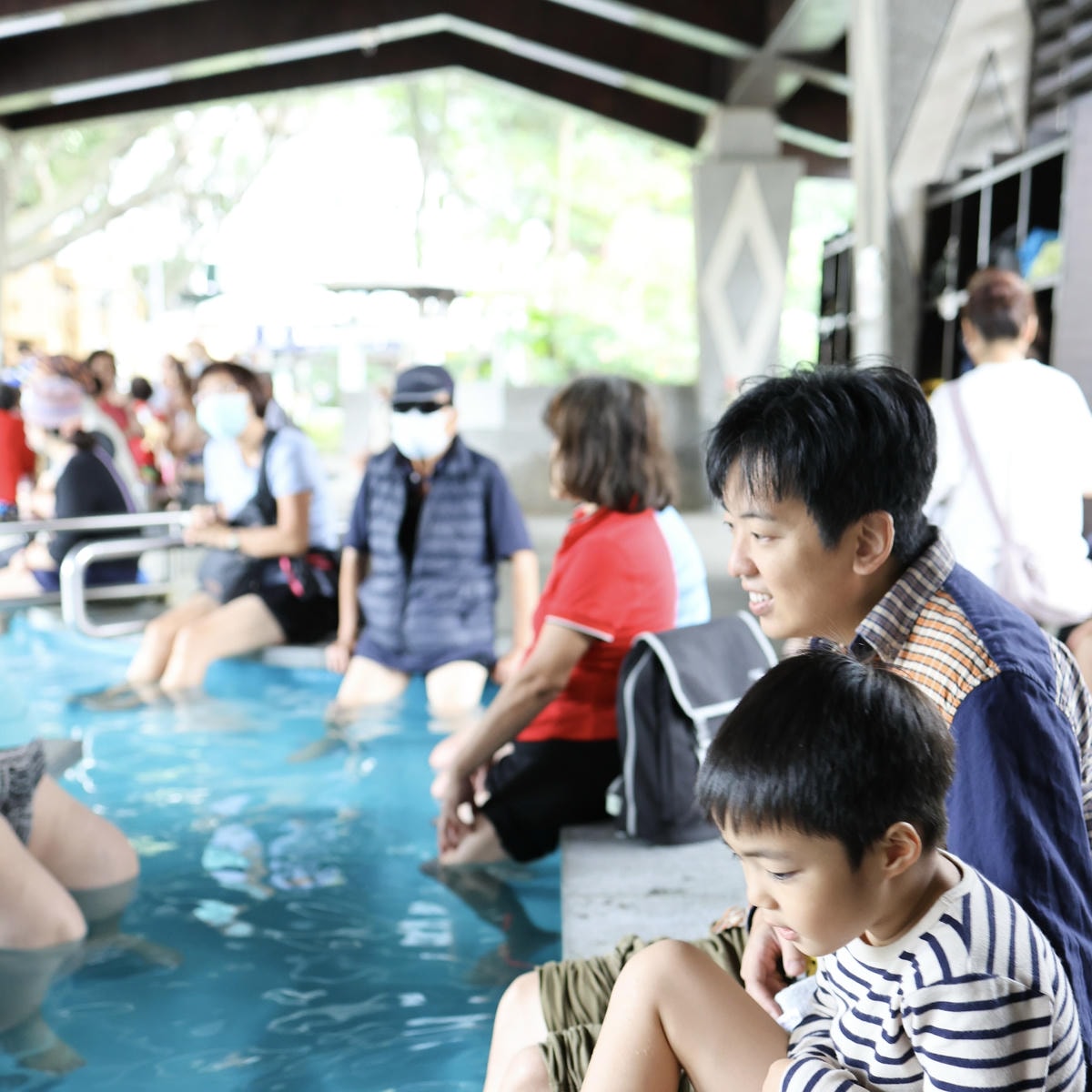 ［親子玩樂-台北］台北捷運景點『北投站』免費景點，大人泡腳，